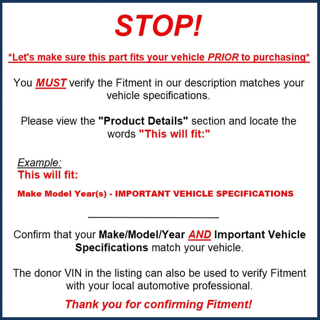 Rear View Camera Sensor M765442