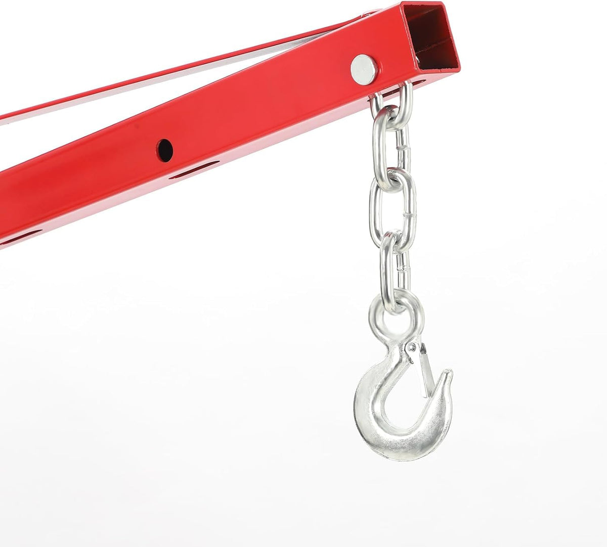 Hydraulic Pickup Truck Crane, 1000 Lbs Capacity, 360° Swivel, Red S772211