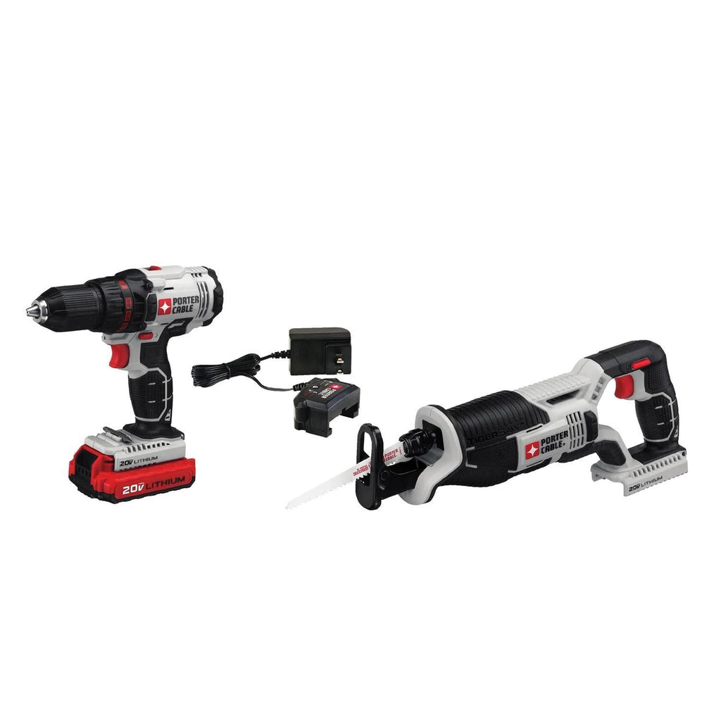 20V Max Cordless Drill Driver and Reciprocating Saw Combo Kit S981