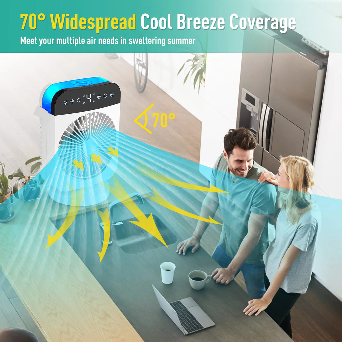 Portable Air Conditioners with 4 Modes, 4 Speeds, 8H Timer G316065