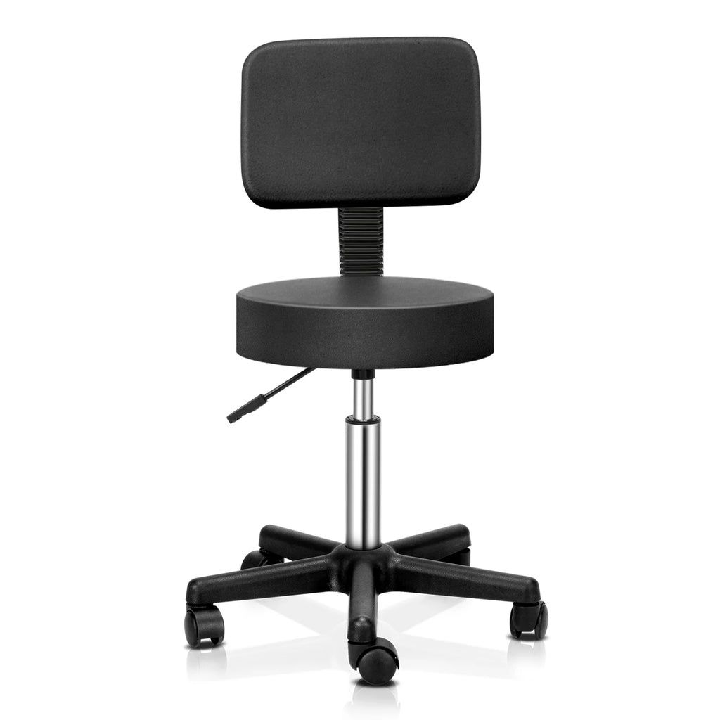 Adjustable Rolling Stool with Back J6990