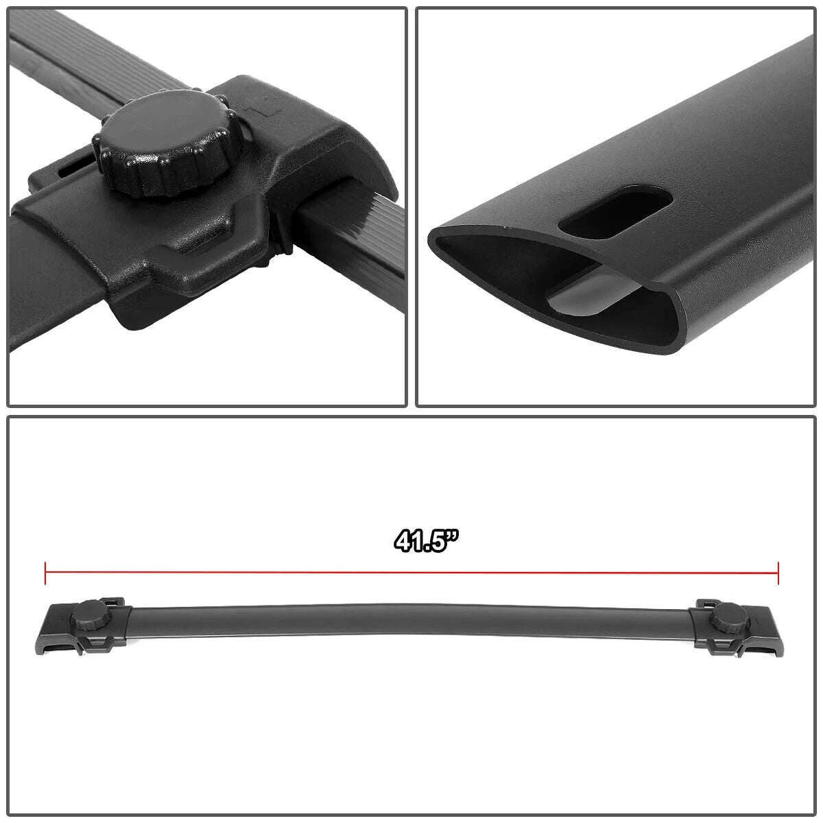 Pair OE Style Roof Rack Top Rail Aluminum Cross Bar O680