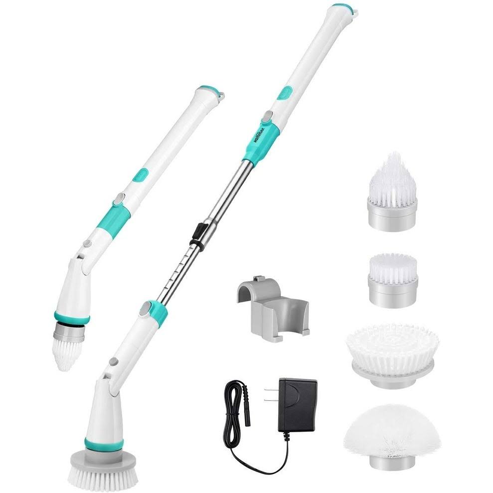 Electric Spin Scrubber with Adjustable Extension Handle G645784