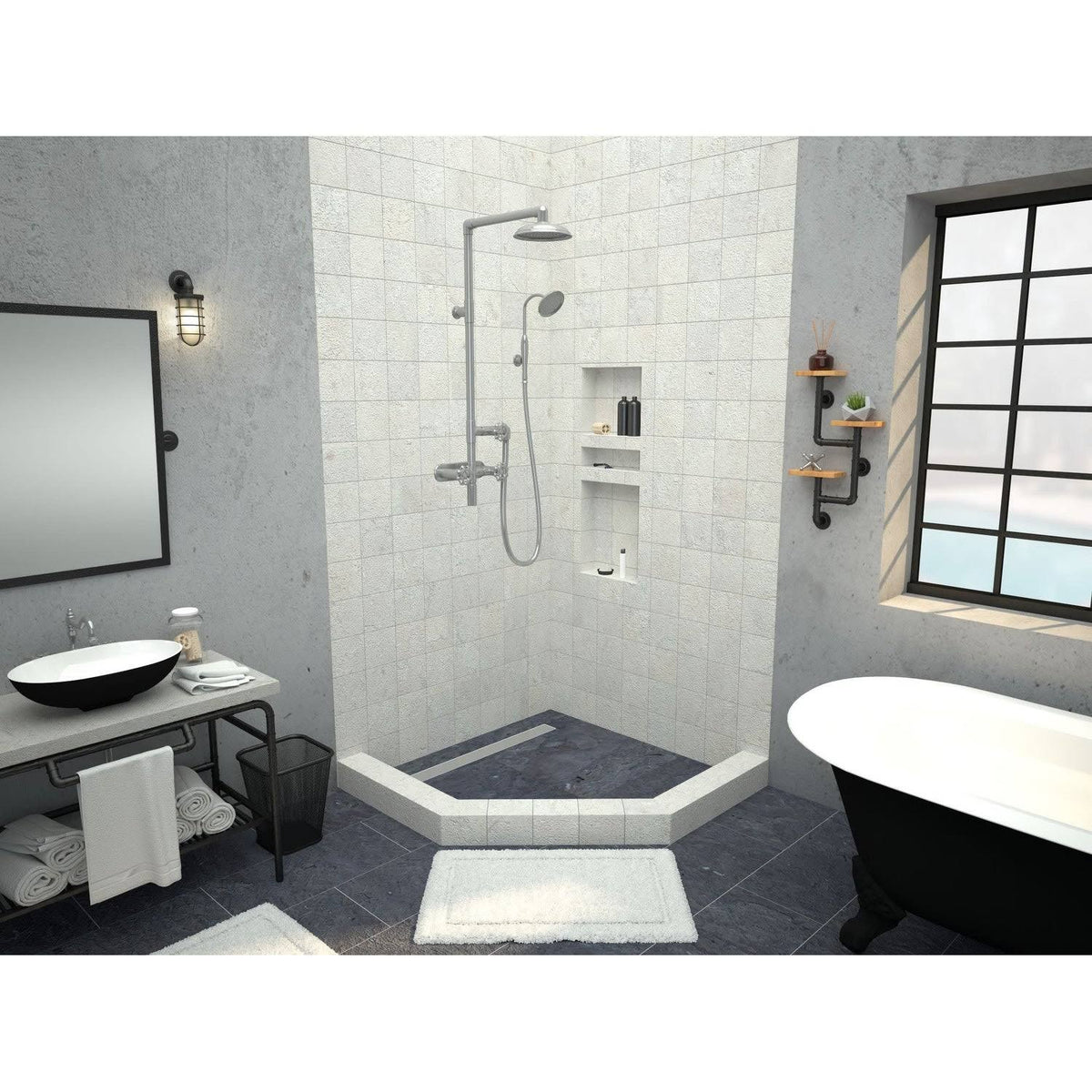 Neo Angle Shower Pan C951087