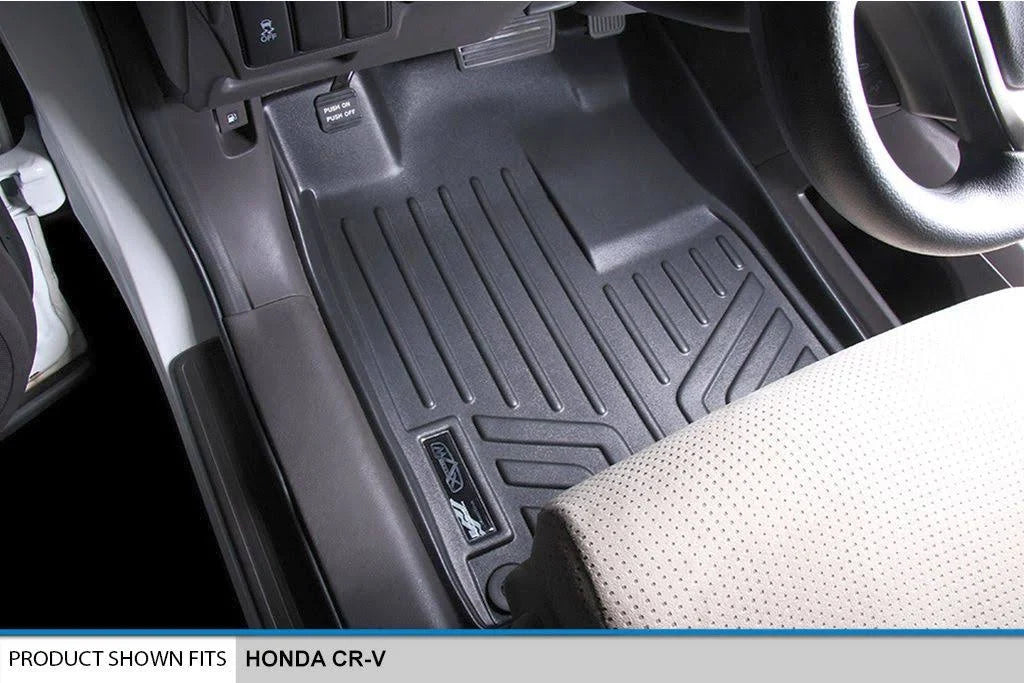 Black 2 Row Floor Mats and Cargo Liner Set for Honda CR-V T8432