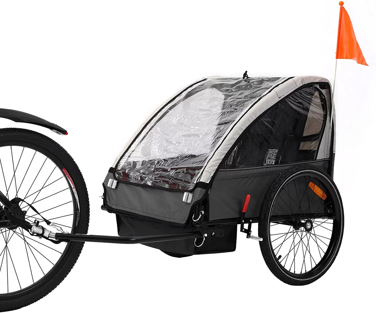 Red Foldable Kids Bike Trailer K4263