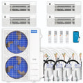 42,000 BTU 4 Zone Ceiling Cassette Ductless Air Conditioner and Heat Pump W5120