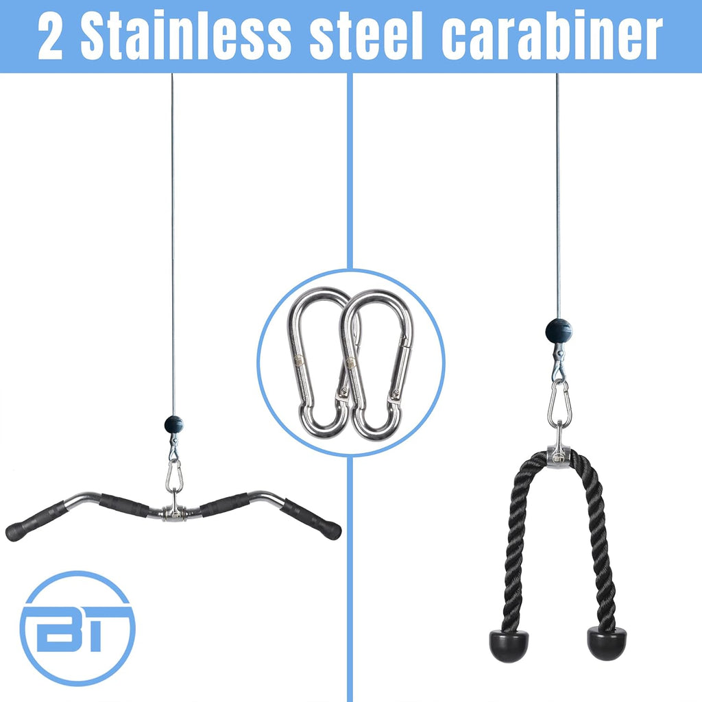 30 inch Pulldown Bar Attachment with Tricep Rope Z686