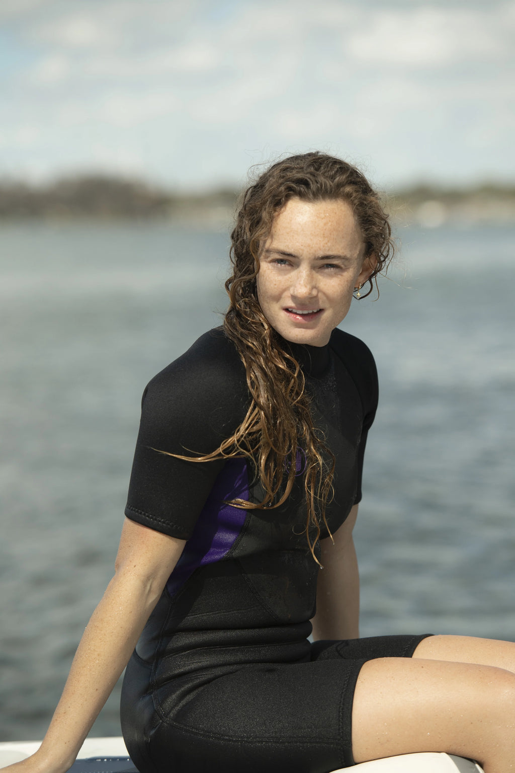 Black Springsuit Wetsuit S838