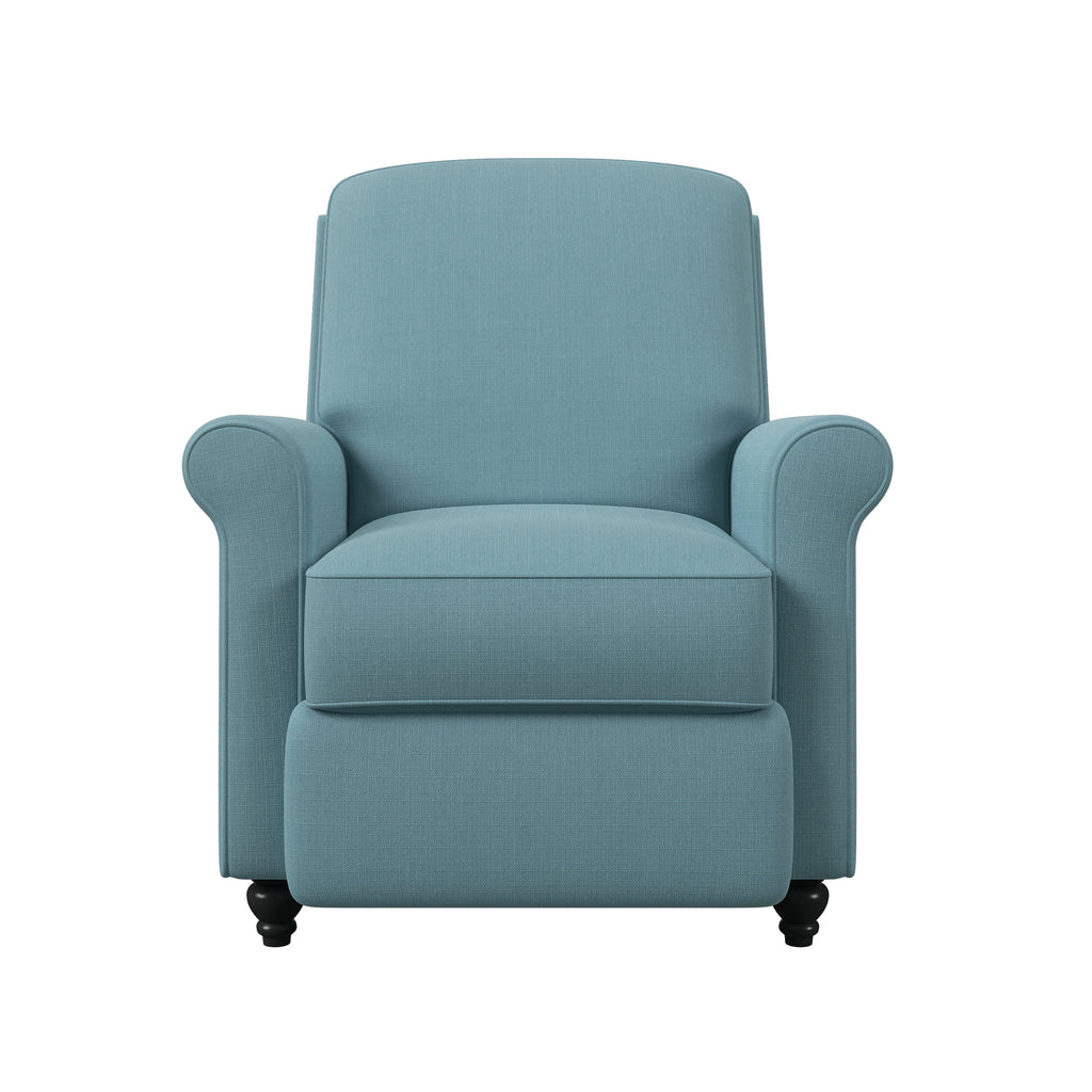 Sky Blue Push Back Recliner Chair V195575