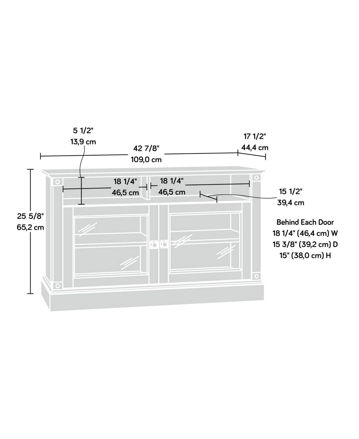 Coffee Oak TV Stand U911