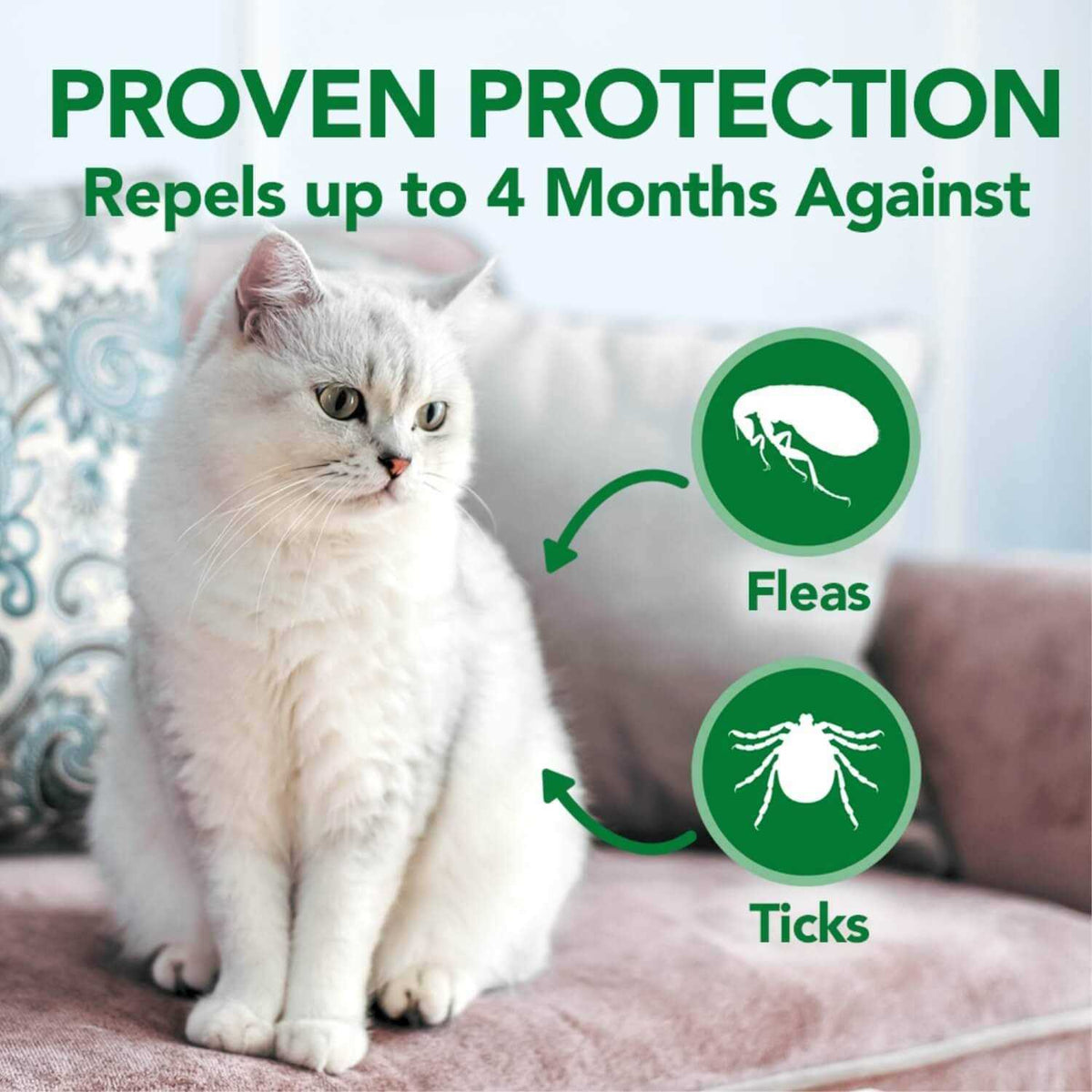 Flea & Tick Repellent Collar for Cats S11812