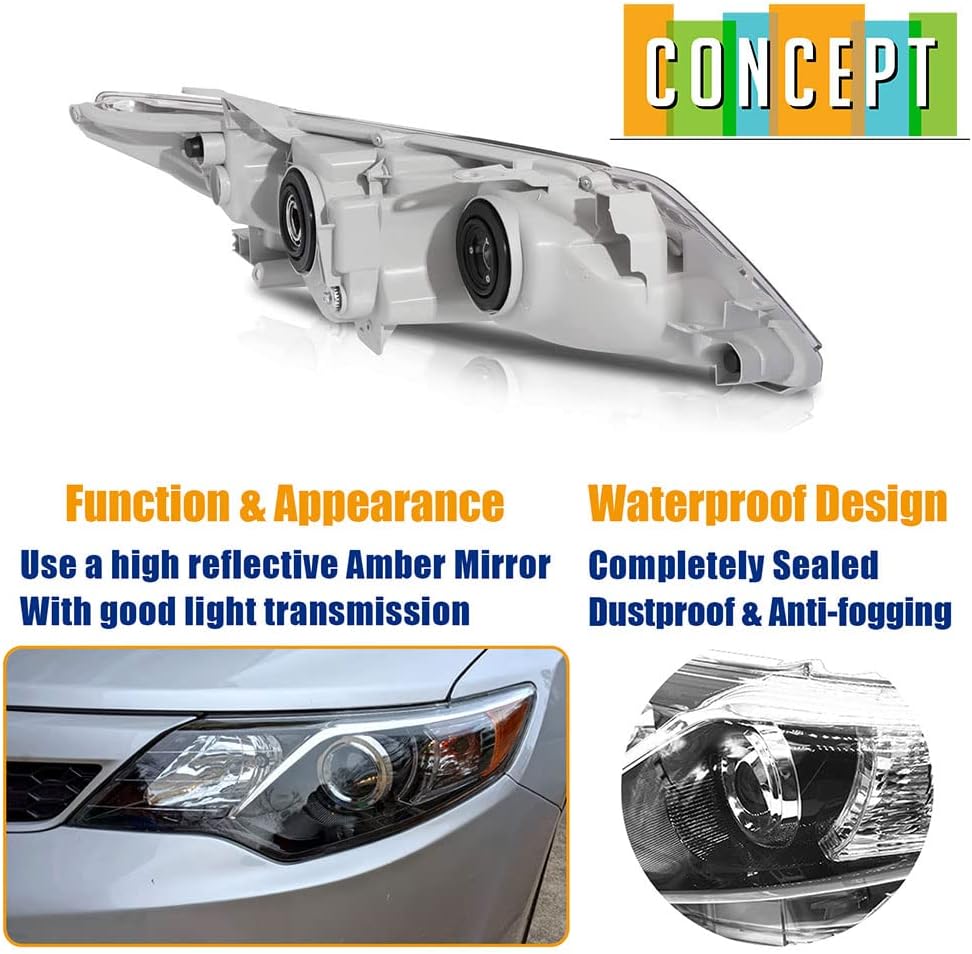 Black Projector Headlights for Toyota Camry N349557