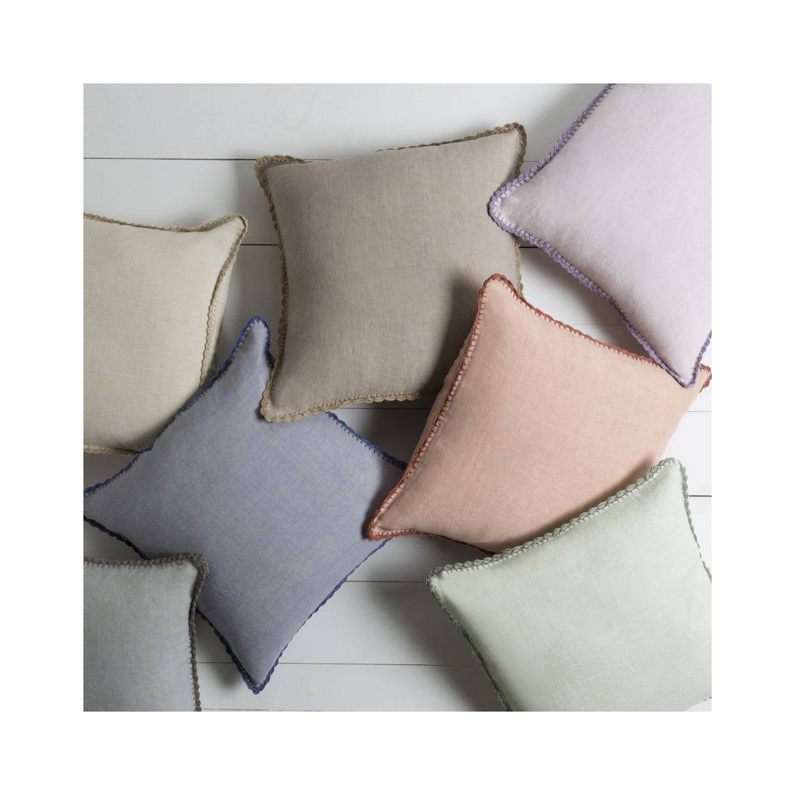 100% Linen Down Fill Pillow W76380