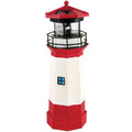 15" Red Solar Lighthouse with Rotating LED T226144