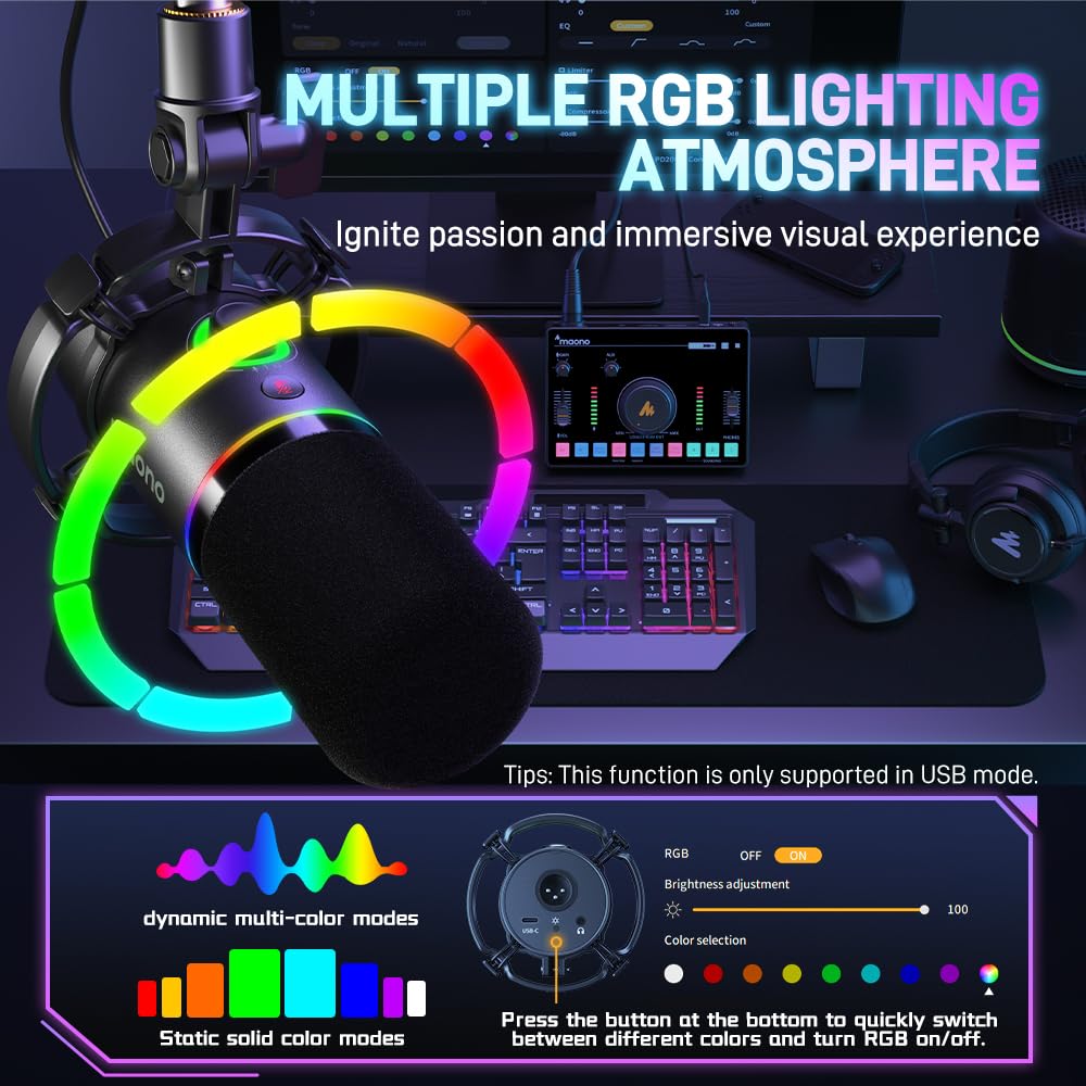 XLR USB Dynamic Microphone Kit Black E8210