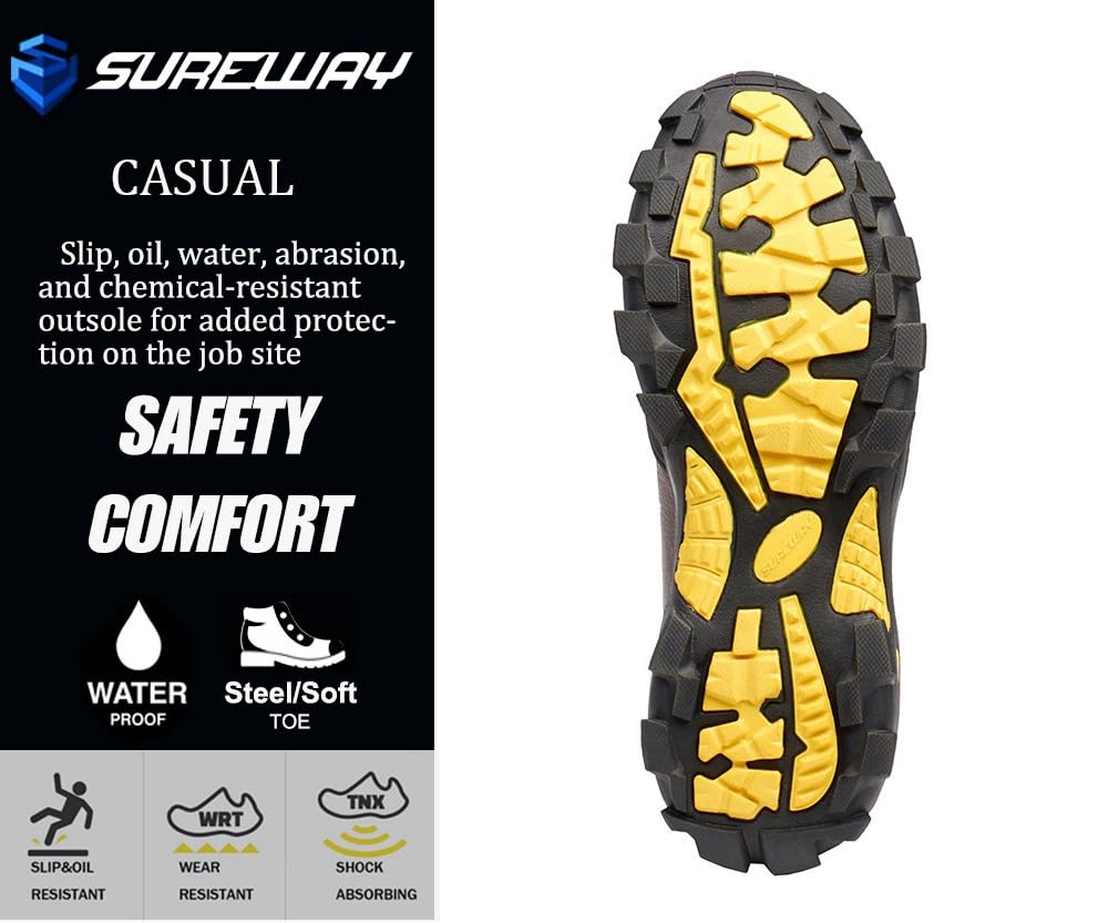 6 Inch Waterproof Leather Work Boots C22871