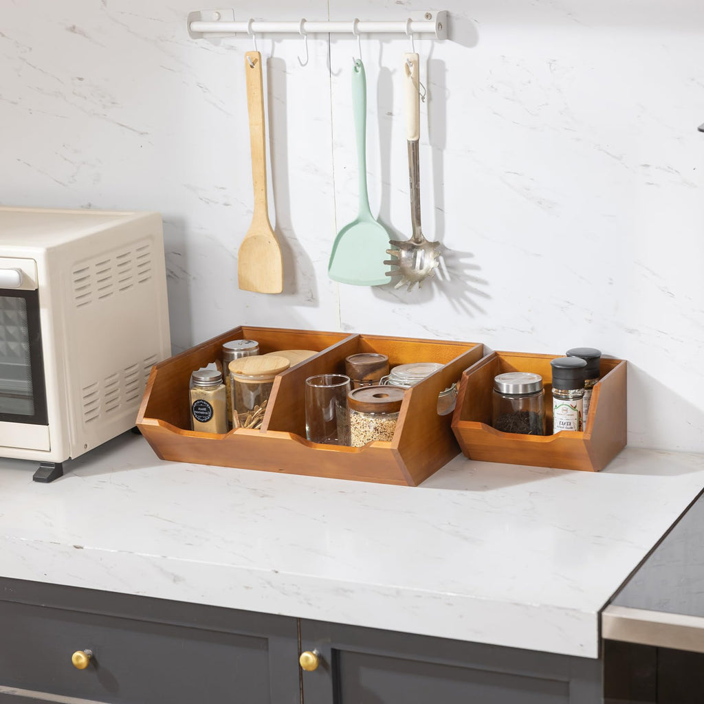 Wooden Stackable Pantry Storage Bins K780555