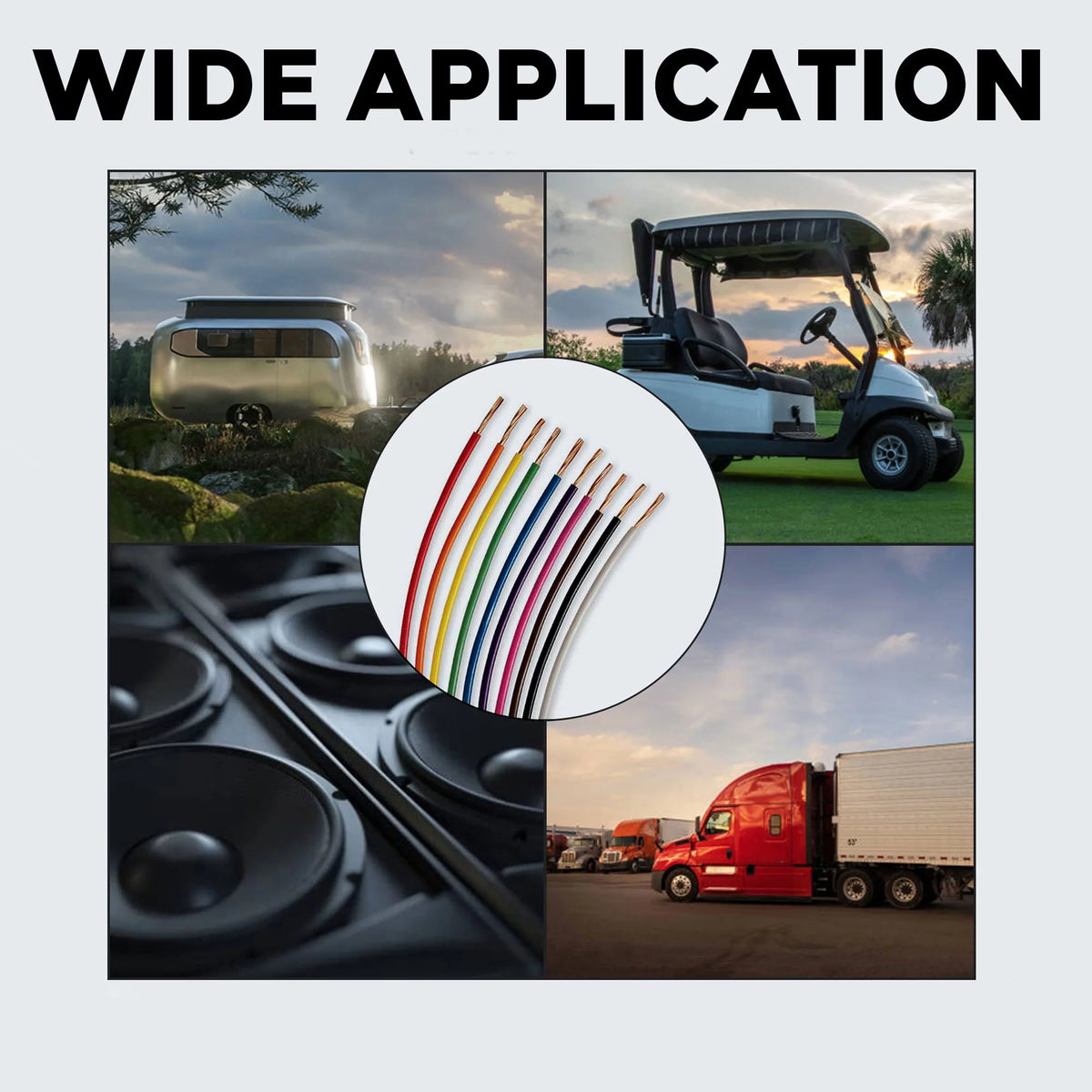 14 Gauge Automotive Primary Wire 500ft 7 Color Bundle Set O64806