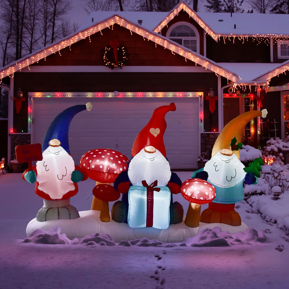Christmas Inflatable Decorations with LED Lights X5406