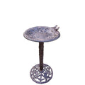 Black Contemporary Hand Cast Hummingbird Bird Bath D56145