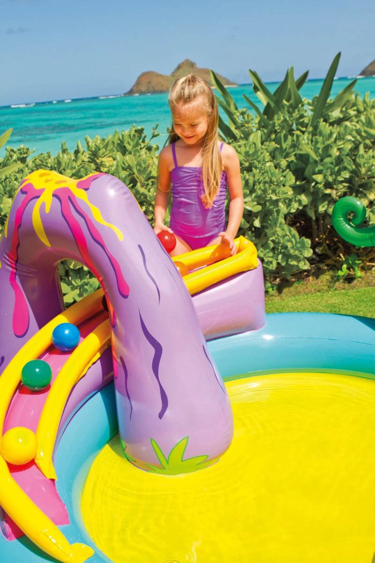 11ft x 7.5ft x 44in Inflatable Kiddie Swimming Pool T950