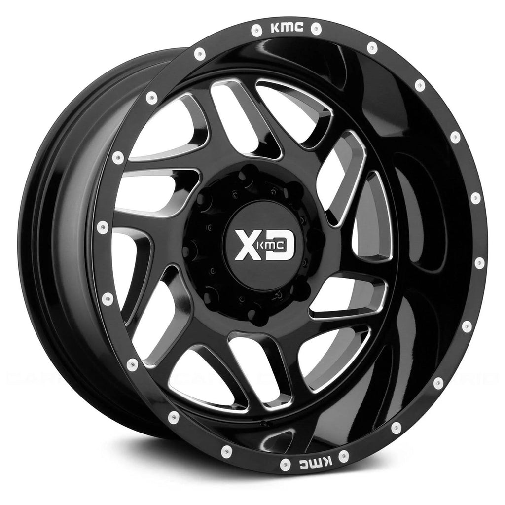 Gloss Black Milled 22x10 Wheel Q90199
