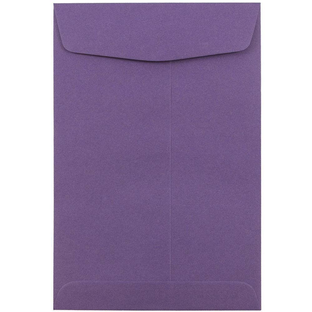 6 x 9 Open End Envelopes, Dark Purple, 1000/Carton X828846
