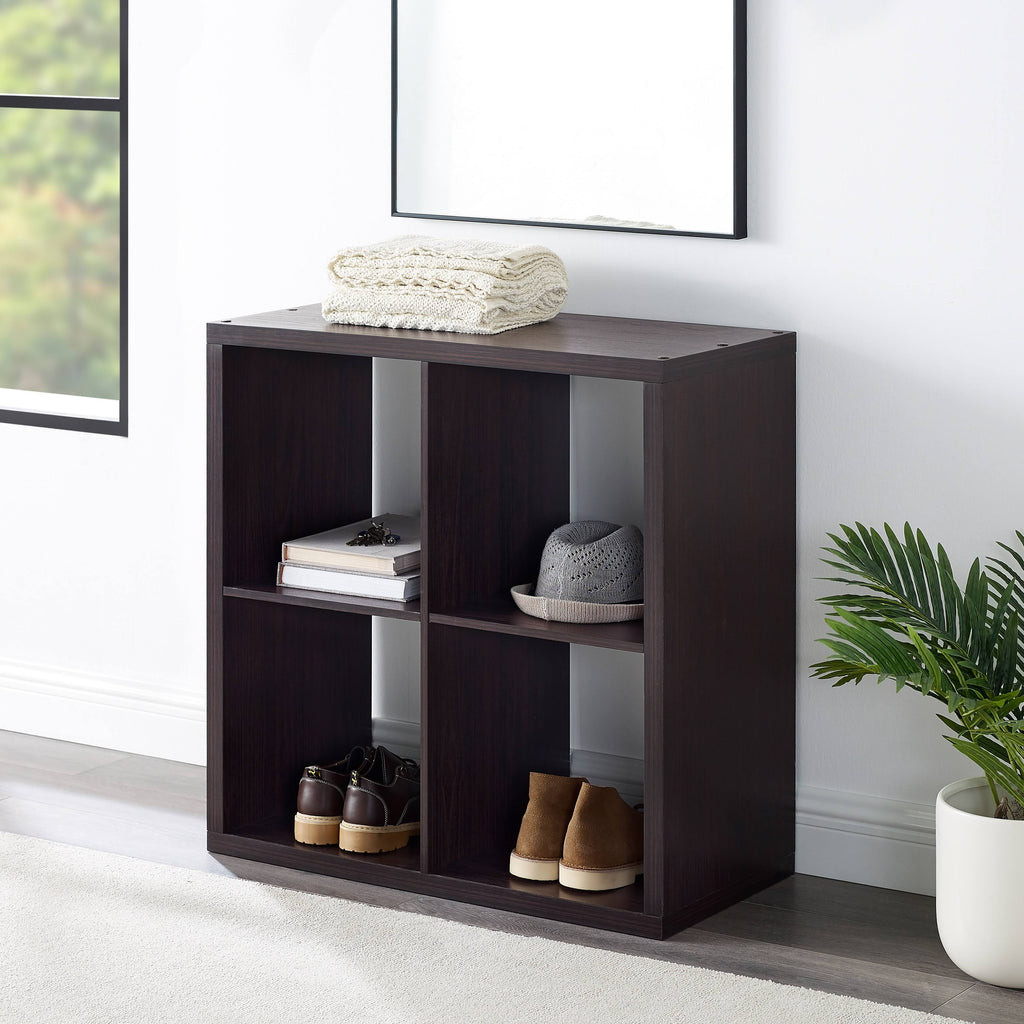 White Four Cube Storage Cabinet V28929