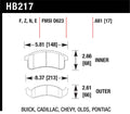HPS Brake Pads D2375
