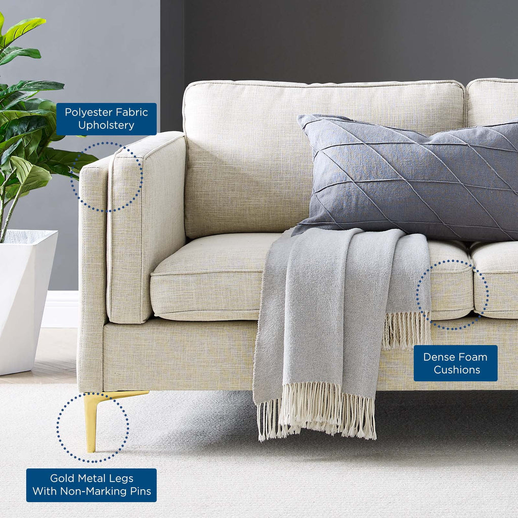Beige Fabric Sofa E370