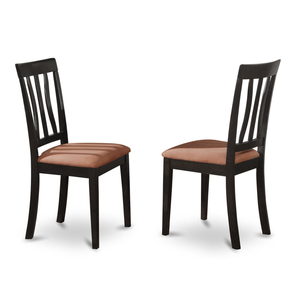 3-piece Dining Set with Wood Seat in Black/Cherry X43617