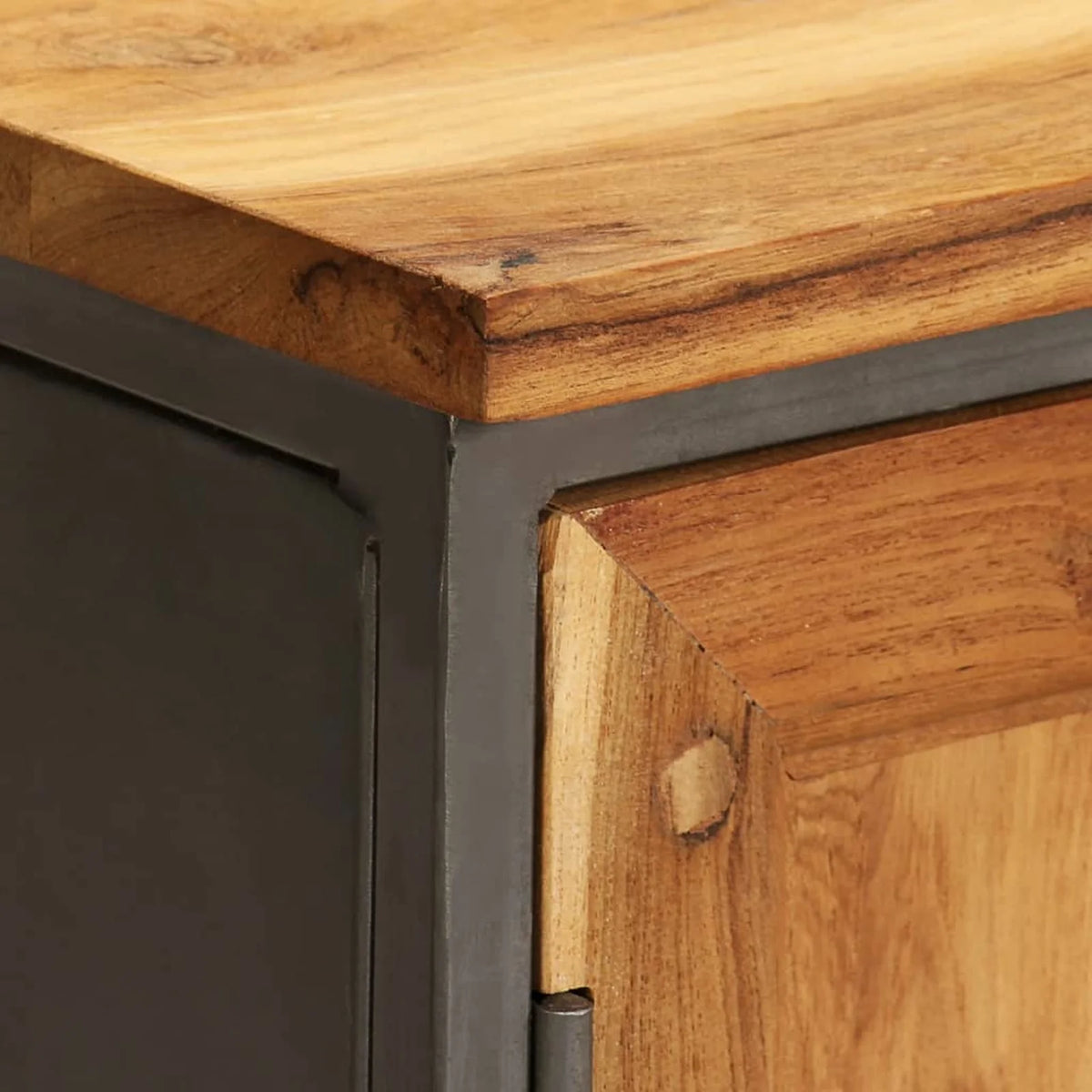 Recycled Teak and Steel Sideboard Z33244