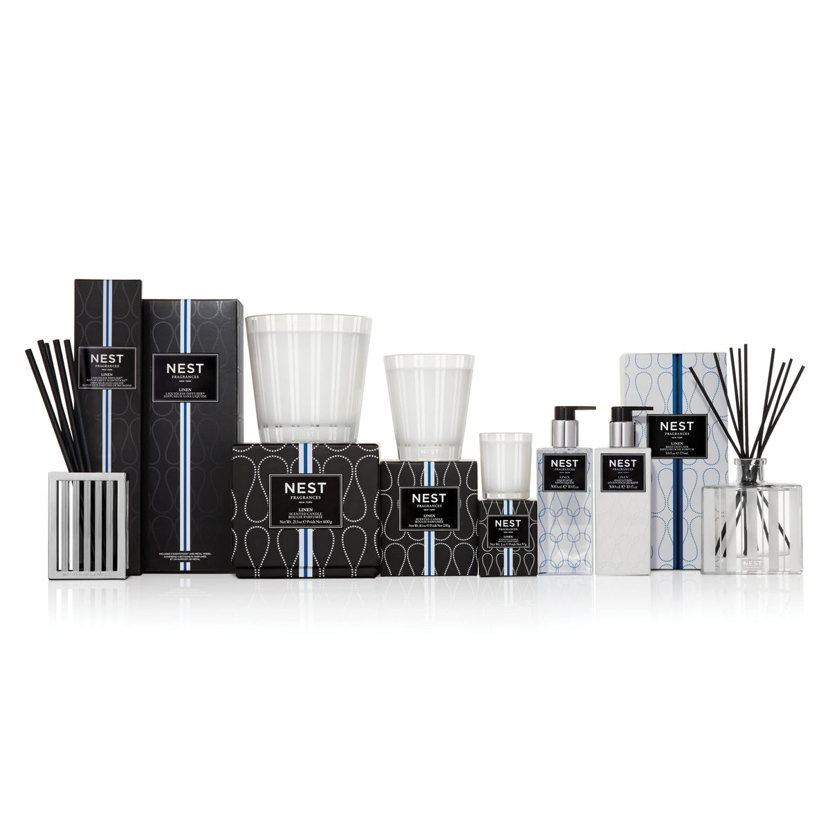 3-Wick Candle Linen A18253