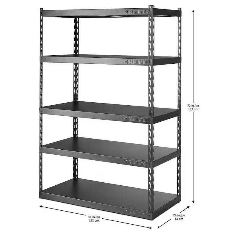5-Tier Steel Garage Storage Shelving Unit G72881