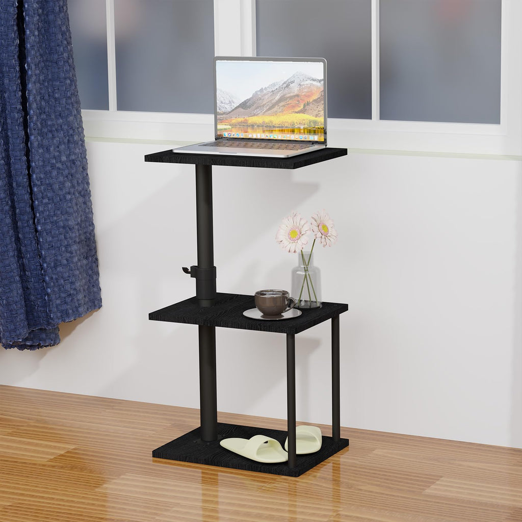 Swivel Side Table with Storage Shelf K734907