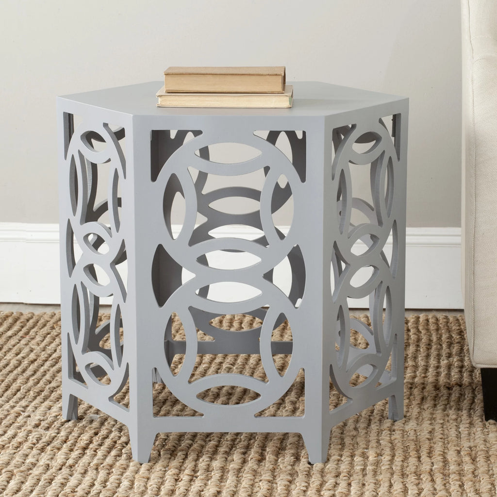 Geometric Hexagon Side Table V569559