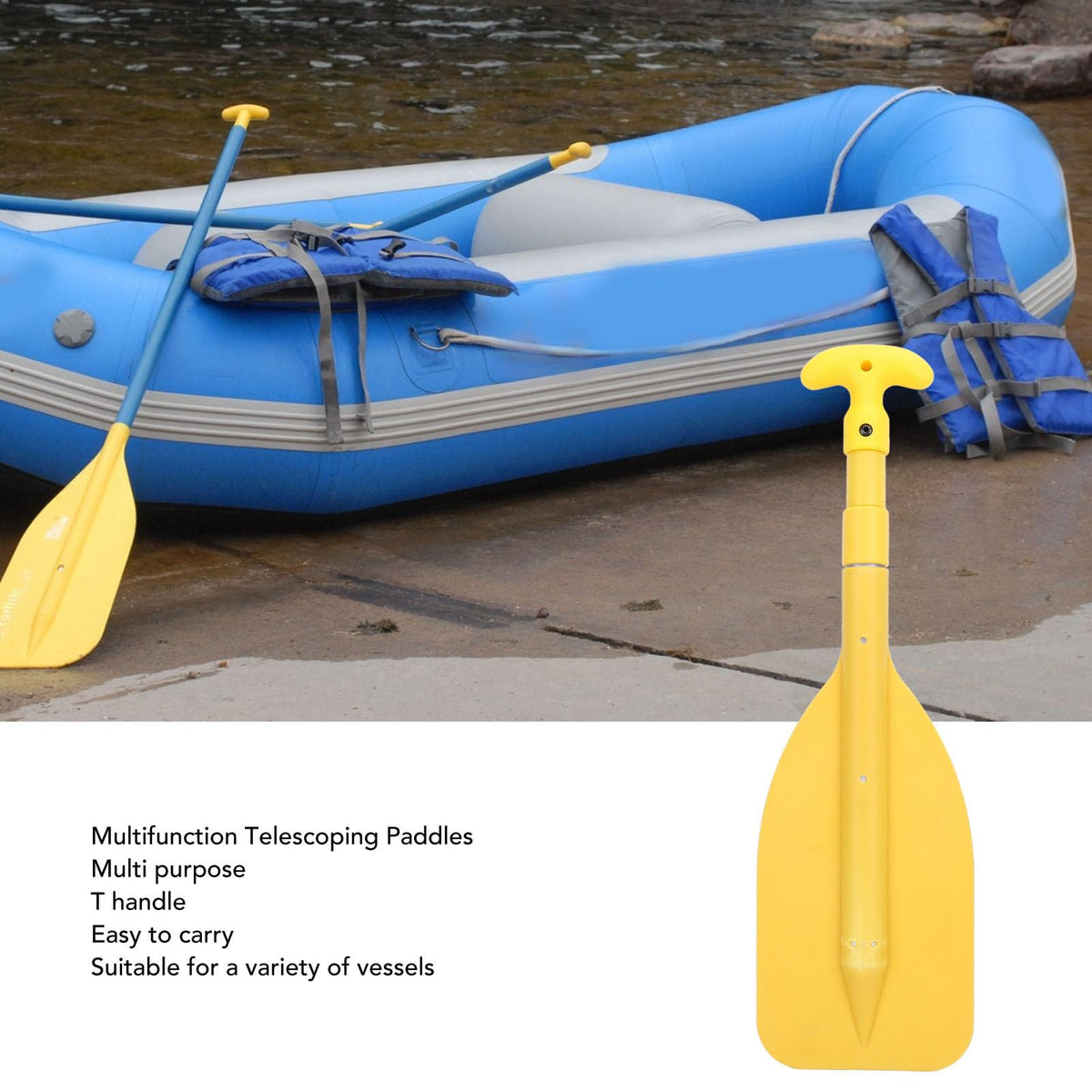 Pack of 2 Telescopic Kayak Paddles Y3432