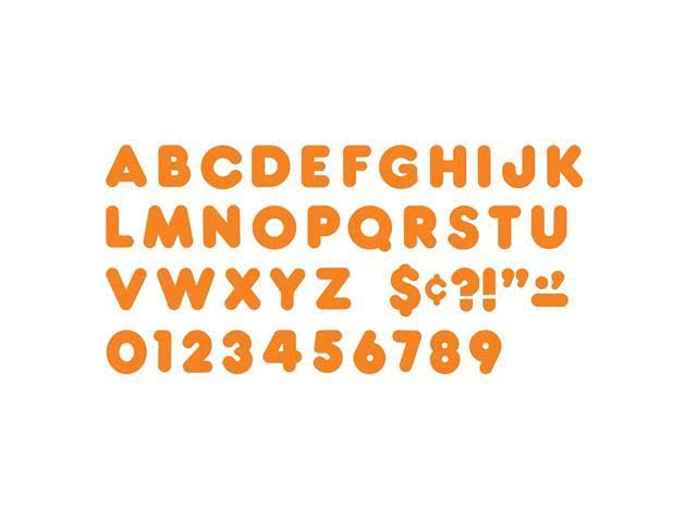 Orange 2x22 Casual Uppercase Ready Letters, 6 Packs S2535