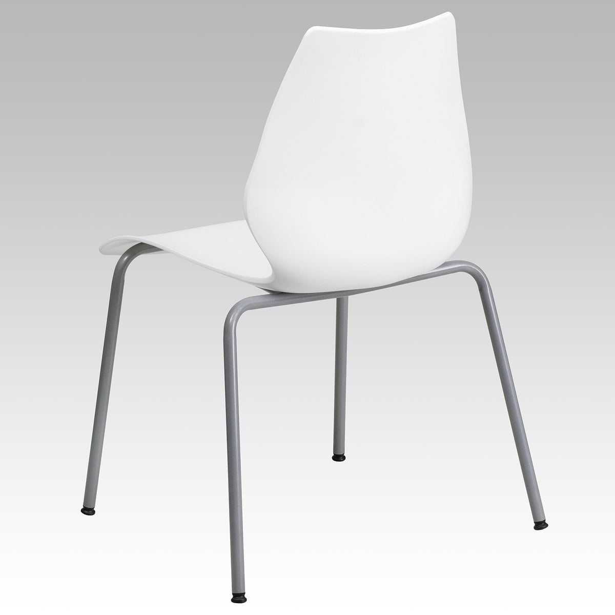 White Plastic Stacking Chairs Set of 5 X690