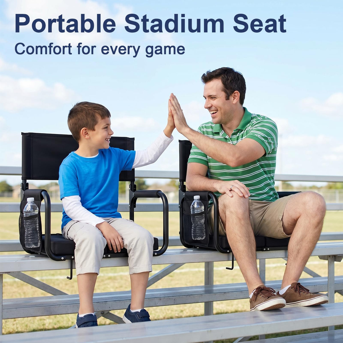 Bleacher Seat with Back Support M84723