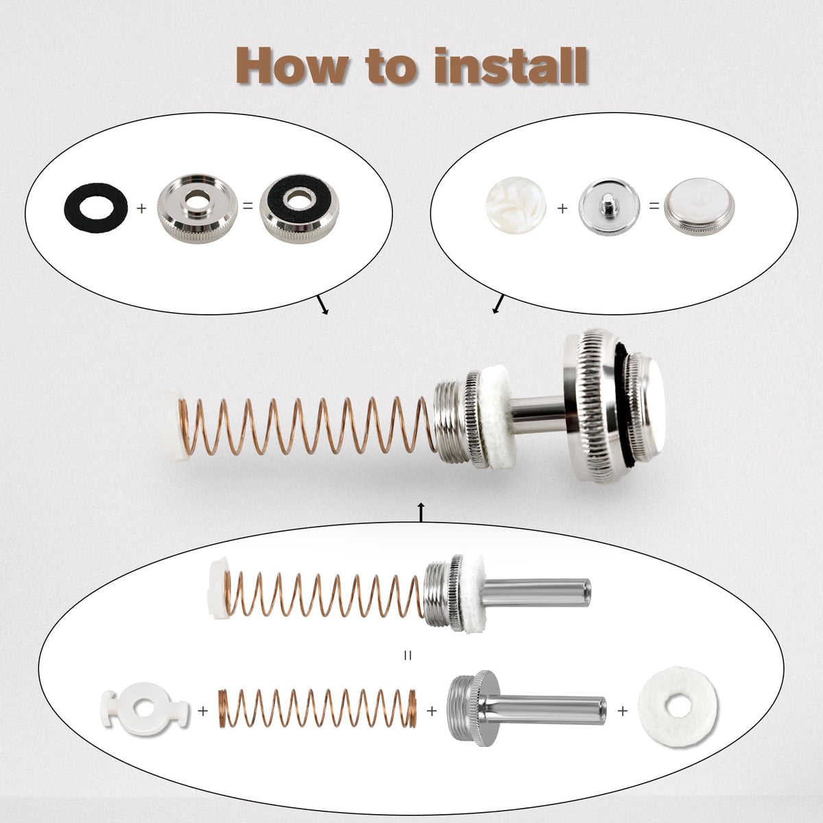 Trumpet Finger Button Repair Kit P503