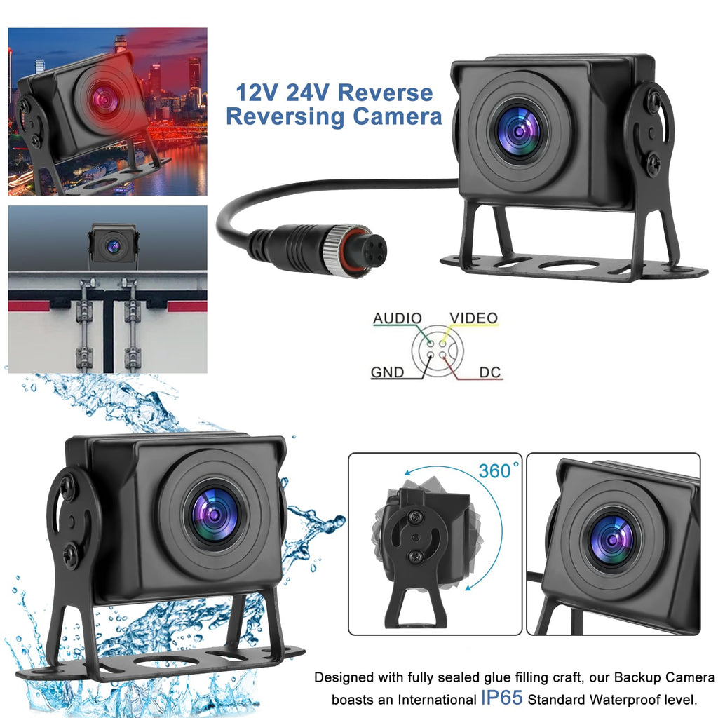 7 Inch Waterproof Wired Backup Camera System R7389
