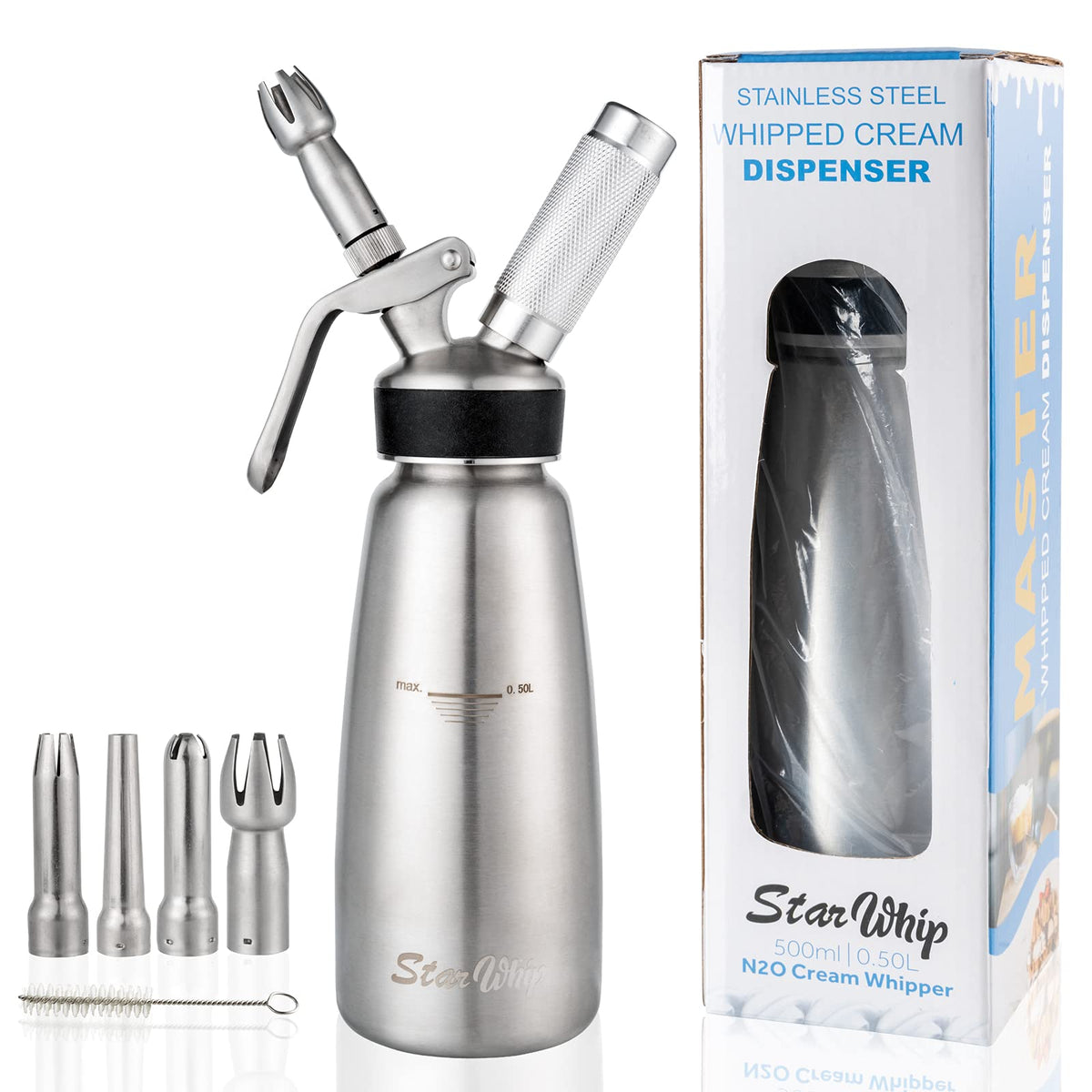 Spare Parts and Accessories for Whipped Cream Dispenser 304 Stainless Steel D495