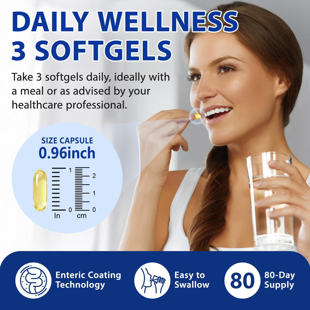 Omega 3 Fish Oil 4200 mg Per Serving 1200 mg EPA 900 mg DHA Lemon Flavor F644