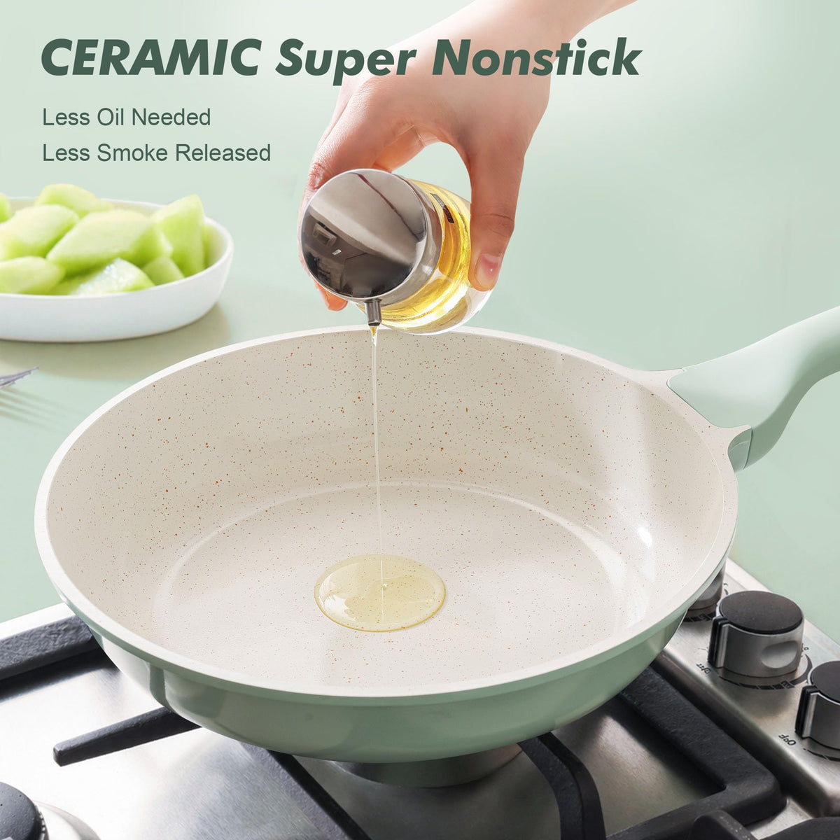 13-Piece Nonstick Ceramic Cookware Set E843