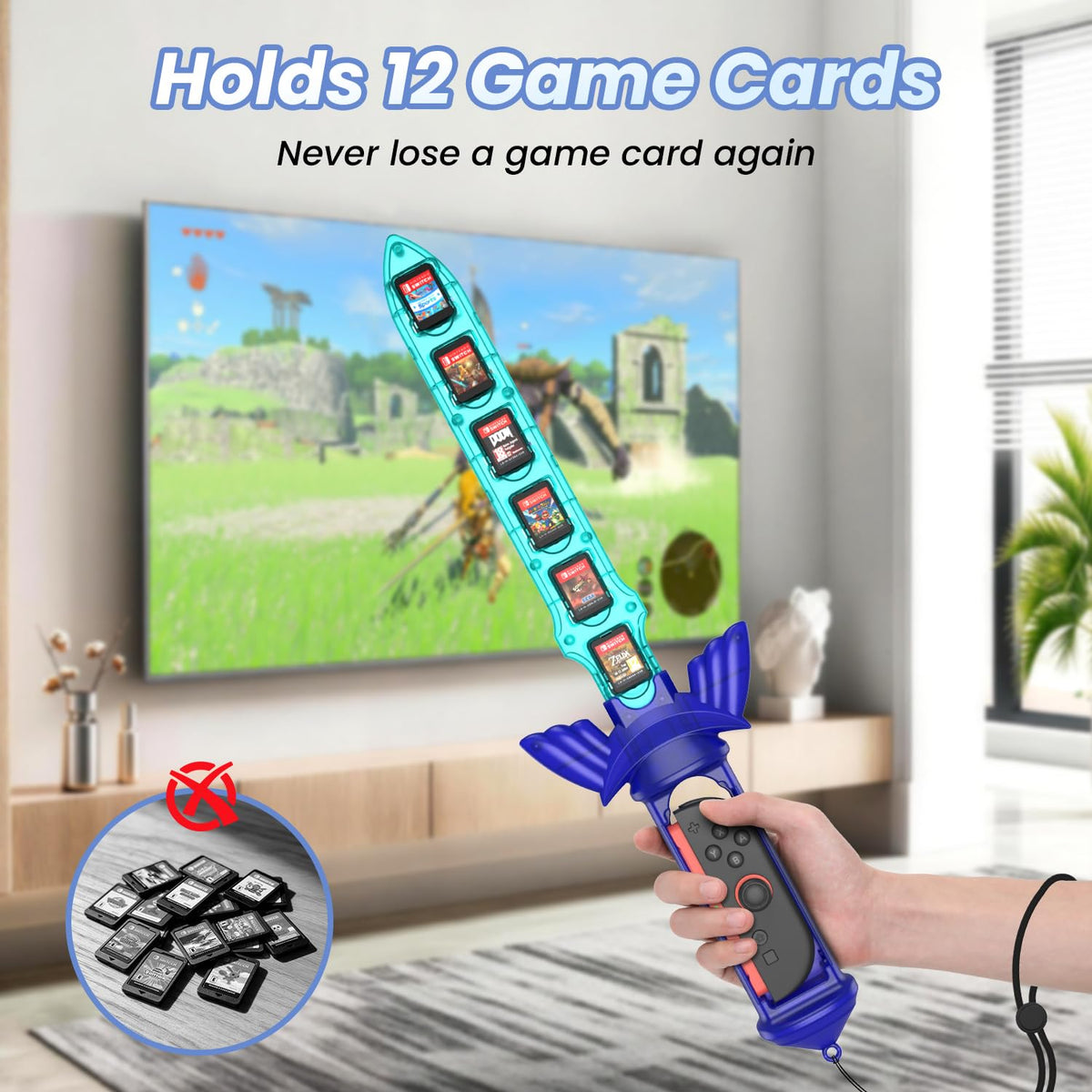 Switch Grip with 12 Game Card Holder E199440