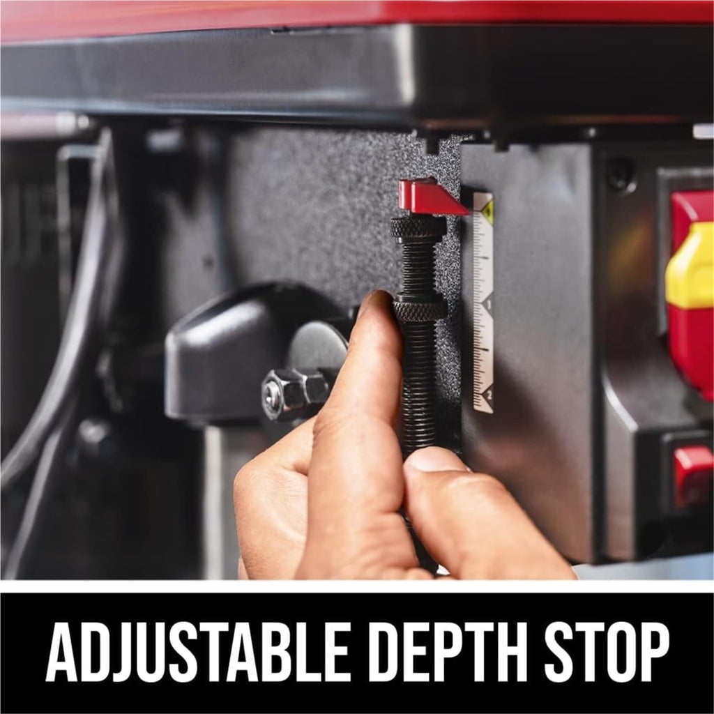 10 In. 5-Speed Benchtop Drill Press with Work Light V2855