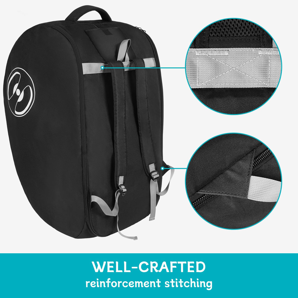 Padded Infant Car Seat Bag with Lockable Zipper C618