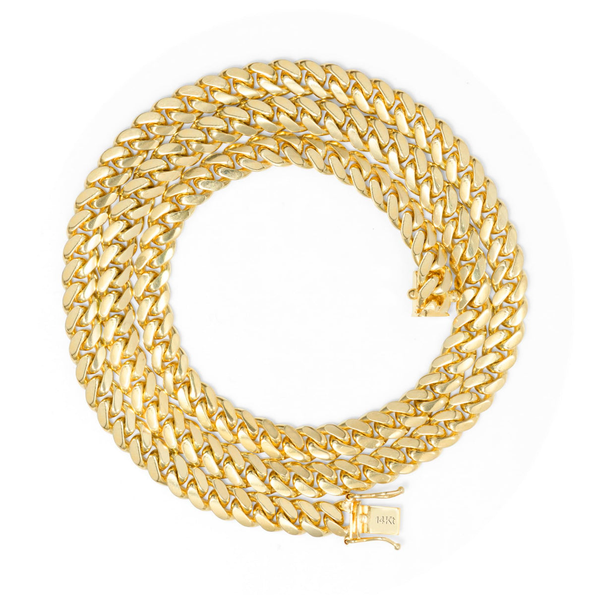 14k Yellow Gold Cuban Link Chain Necklace L17215